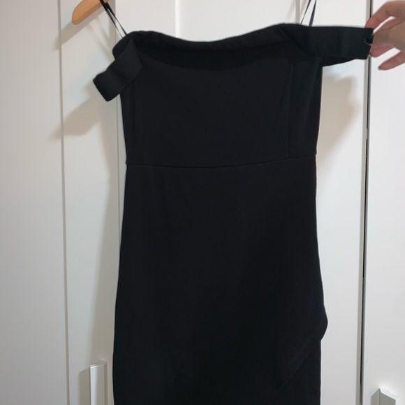 Off the Shoulder Asymmetrical Mini - Picture 2 of 4